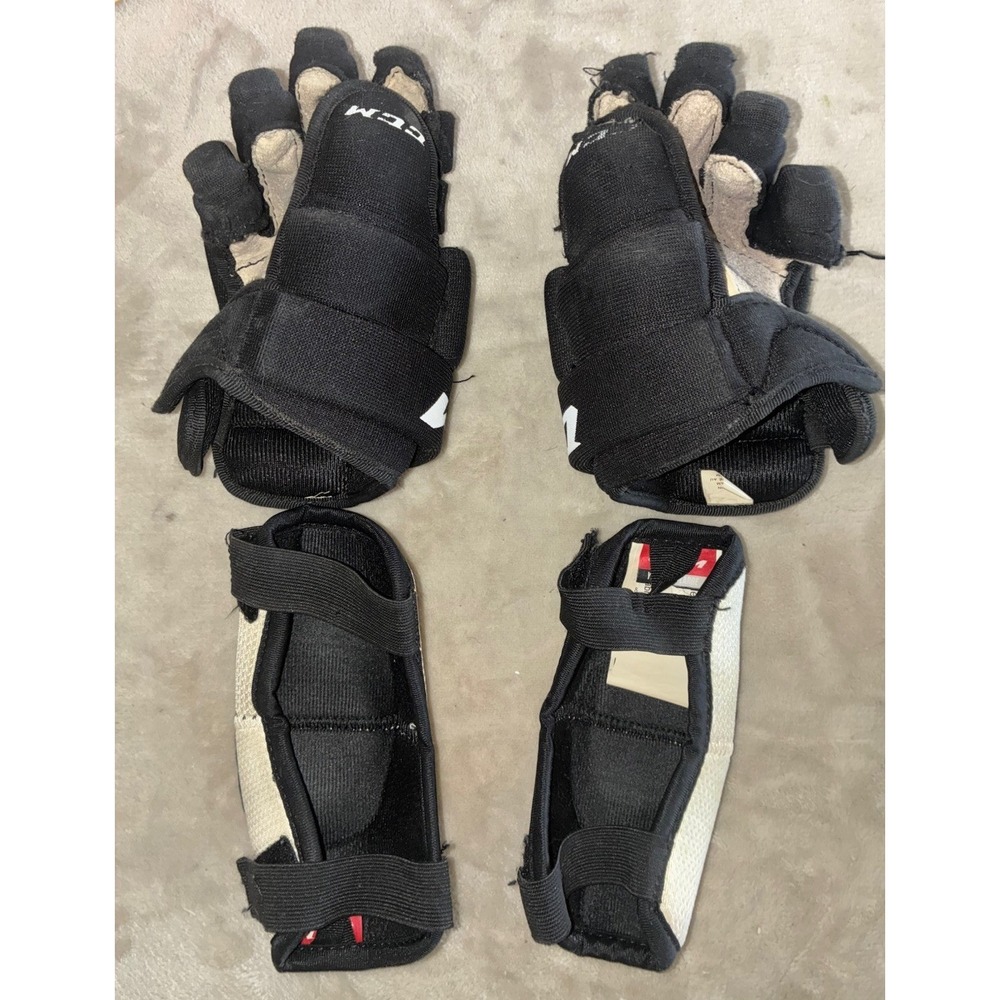 CCM Gloves Youth 9" Elbow Pads Youth L Hockey *flaws - Picture 4 of 8